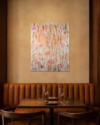 Abstract #1 shown in Restaurant