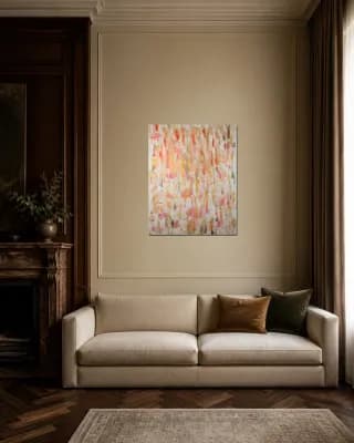 Abstract #1 shown in Classic Living Room