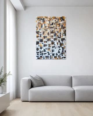 ABSTRACT #2 shown in Minimalist Living Room