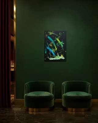Abstract #34 shown in Hotel Lounge