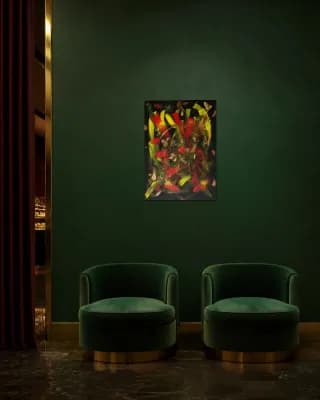 Abstract #35 shown in Hotel Lounge