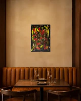 Abstract #35 shown in Restaurant