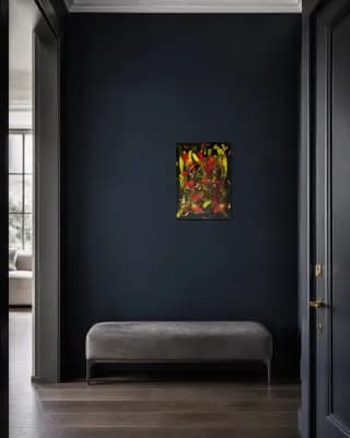 Abstract #35 shown in Entryway