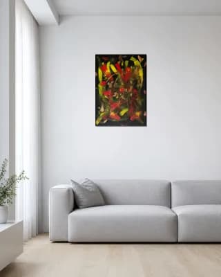 Abstract #35 shown in Minimalist Living Room