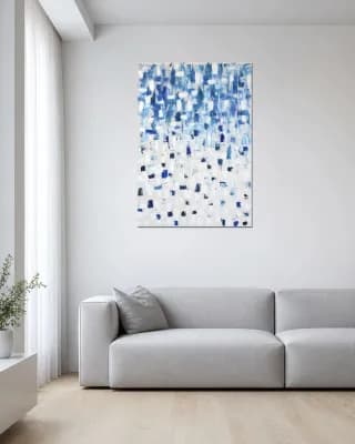 ABSTRACT shown in Minimalist Living Room
