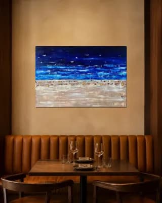 abstract art shown in Restaurant