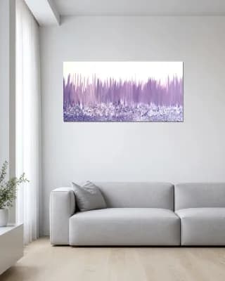 ABSTRACT ART shown in Minimalist Living Room