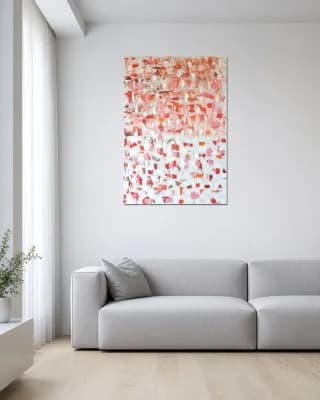 Abstraction #33 shown in Minimalist Living Room