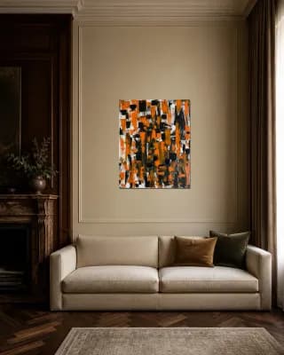 AFRICA "TIGER" shown in Classic Living Room