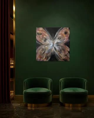 Butterfly Cosmic shown in Hotel Lounge