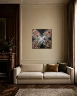 Butterfly Cosmic shown in Classic Living Room