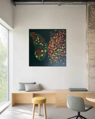 BUTTERFLY  MATRIX KHOKHLOMA shown in Creative Office