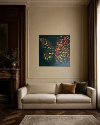 BUTTERFLY  MATRIX KHOKHLOMA shown in Classic Living Room