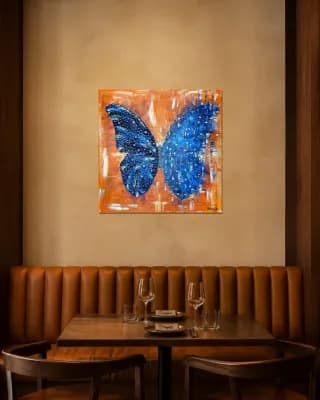 BUTTERFLY MATRIX CRISTAL shown in Restaurant