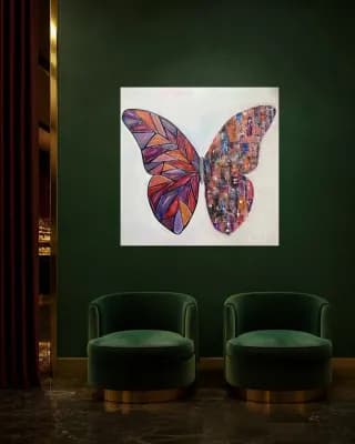 BUTTERFLY MATRIX DUALITY shown in Hotel Lounge