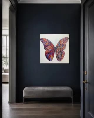 BUTTERFLY MATRIX DUALITY shown in Entryway