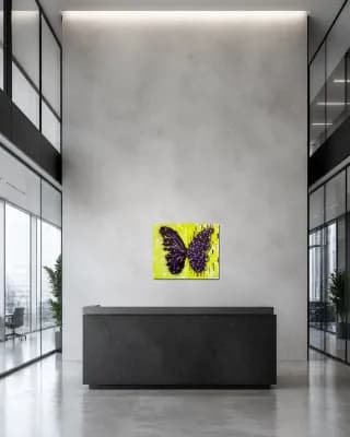 BUTTERFLY MATRIX GOLD shown in Office Lobby
