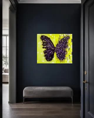 BUTTERFLY MATRIX GOLD shown in Entryway