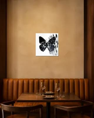BUTTERFLY MATRIX NERO shown in Restaurant