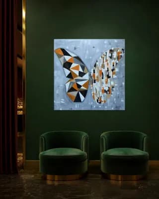 BUTTERFLY MATRIX PICASSO shown in Hotel Lounge