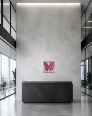 BUTTERFLY MATRIX POP ART shown in Office Lobby