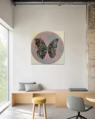 Butterfly Matrix Pop Art shown in Creative Office