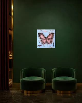 BUTTERFLY MATRIX shown in Hotel Lounge
