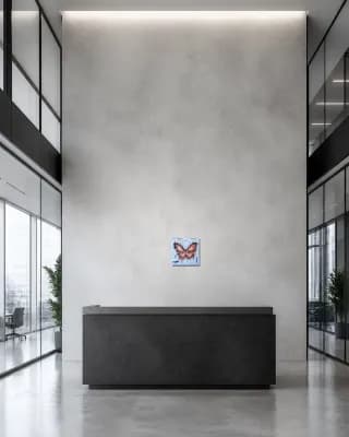 BUTTERFLY MATRIX shown in Office Lobby