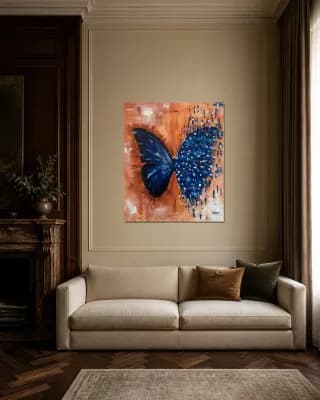 BUTTERFLY MATRIX shown in Classic Living Room