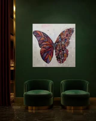 BUTTERFLY MATRIX shown in Hotel Lounge