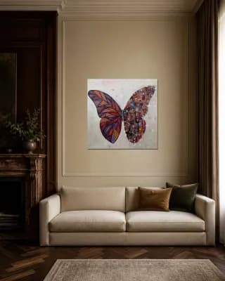 BUTTERFLY MATRIX shown in Classic Living Room