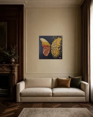 BUTTERFLY MATRIX shown in Classic Living Room