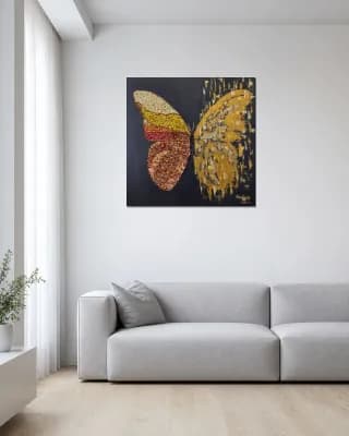 BUTTERFLY MATRIX shown in Minimalist Living Room