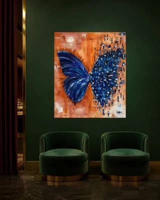 BUTTERFLY MATRIX shown in Hotel Lounge