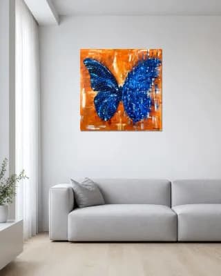 butterfly matrix shown in Minimalist Living Room