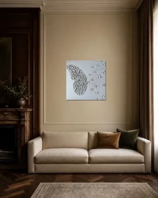 BUTTERFLY MATRIX SHELL shown in Classic Living Room