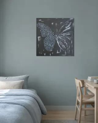 BUTTERFLY NERO shown in Bedroom / Study