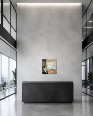 Butterfly That Came To Your Home shown in Office Lobby