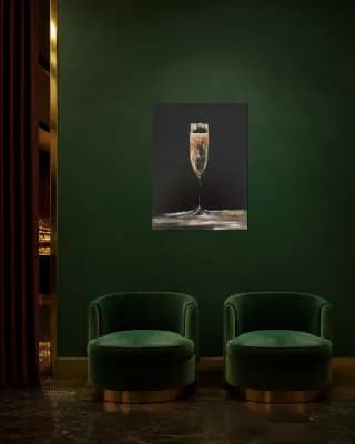 Dom Pérignon Rosé Gold Methuselah 1959 shown in Hotel Lounge