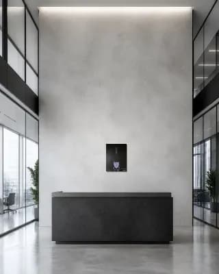Dom Pérognon Rosé Vintage 2003 shown in Office Lobby