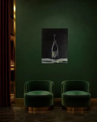 DOM PERIGNON shown in Hotel Lounge