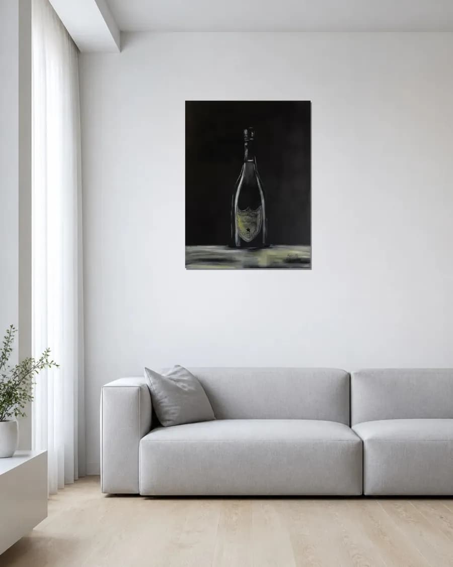 DOM PERIGNON shown in an interior