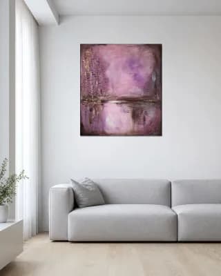 Fairy Spring Forest shown in Minimalist Living Room