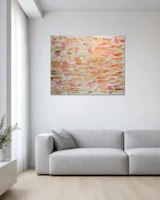 Golden Serenity shown in Minimalist Living Room