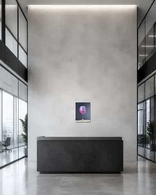 Holiday Cabernet Glow shown in Office Lobby