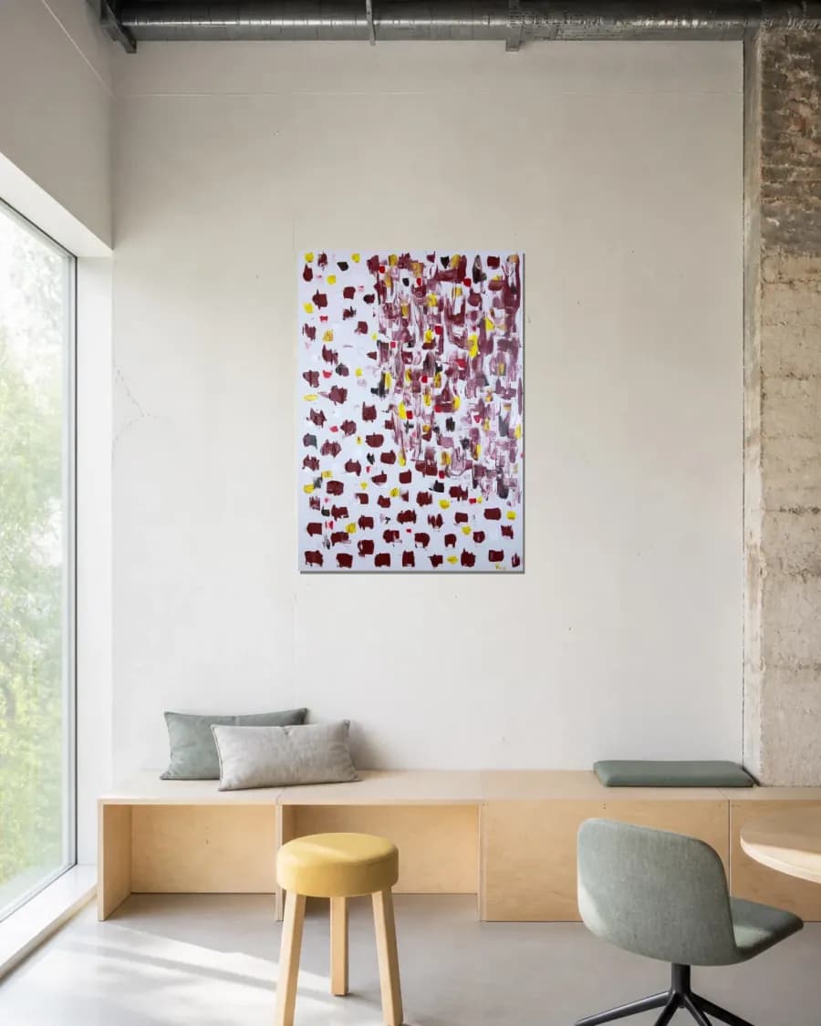 INDIA shown in an interior