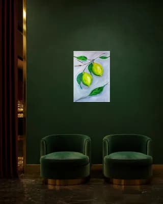 Mediterranean Lemon Branch shown in Hotel Lounge