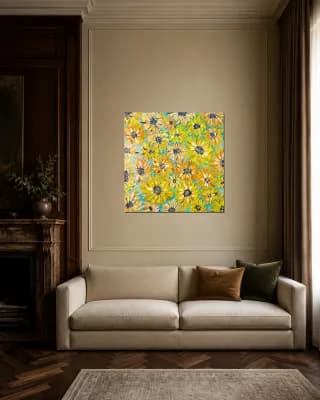 SUNFLOWER shown in Classic Living Room