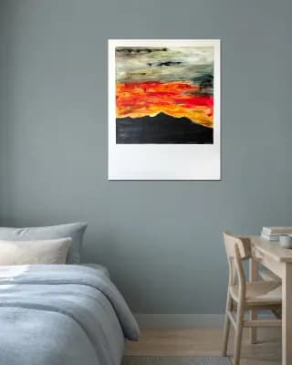 SUNSET IN ROME shown in Bedroom / Study