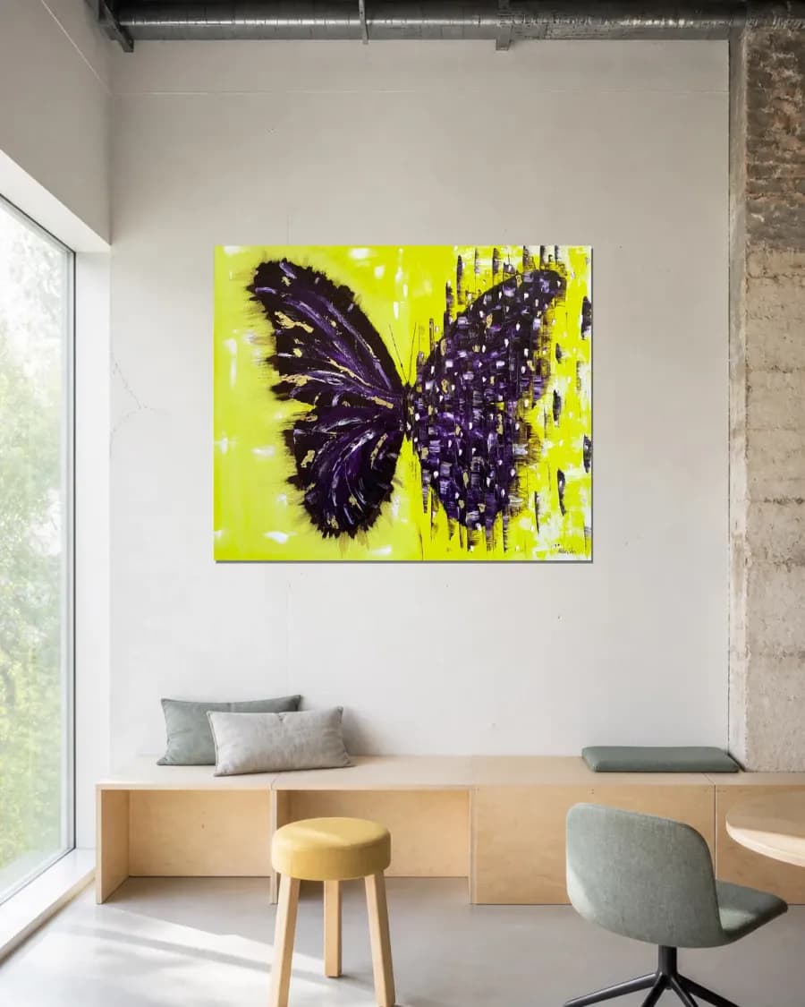 BUTTERFLY MATRIX GOLD shown in an interior